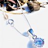 925 Sterling Silver Natural White Zircon pendant