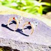 925 Sterling silver Arc shape earrings