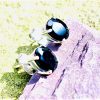 925 sterling silver Black Onyx Stud Earrings